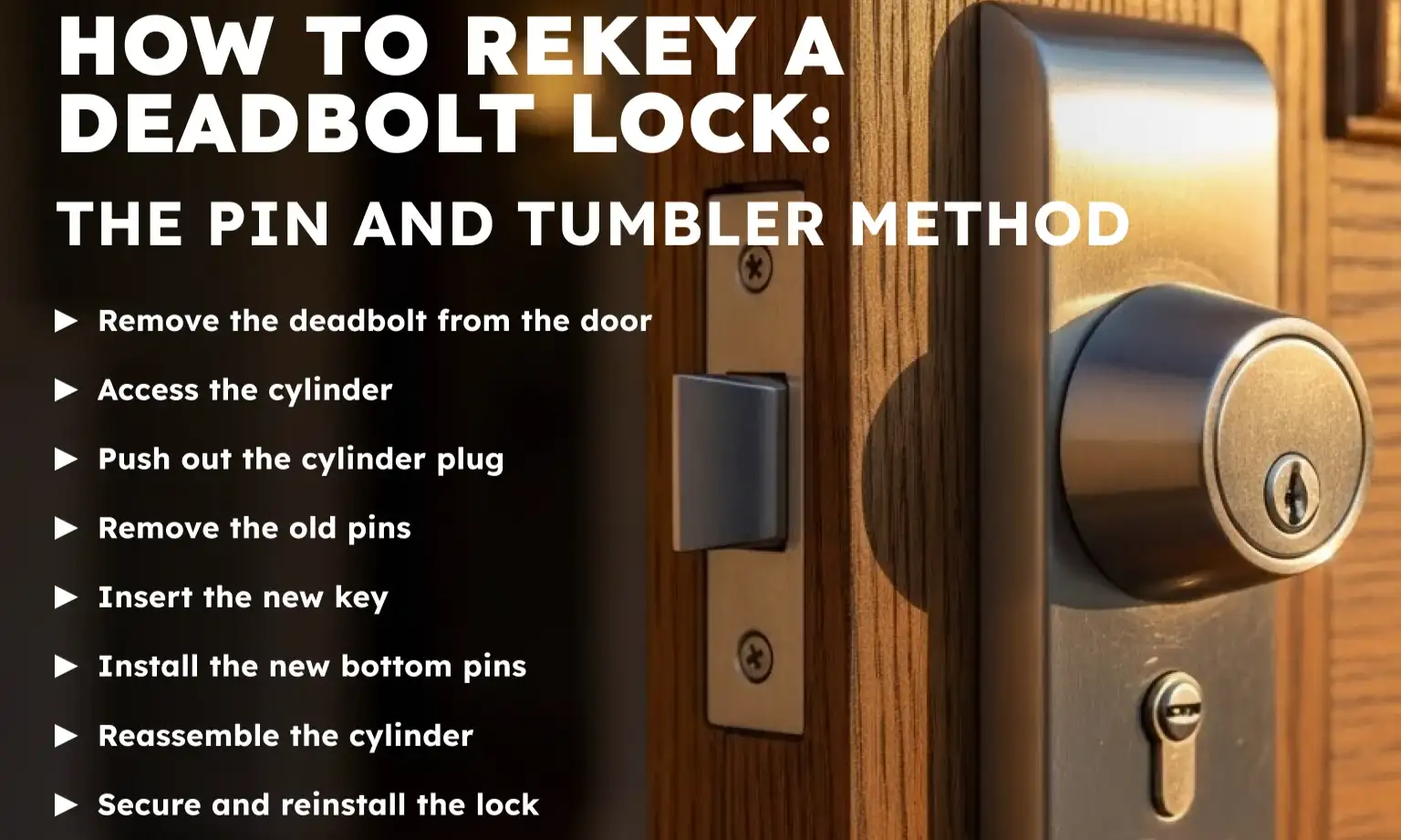 How to Rekey a Deadbolt Lock