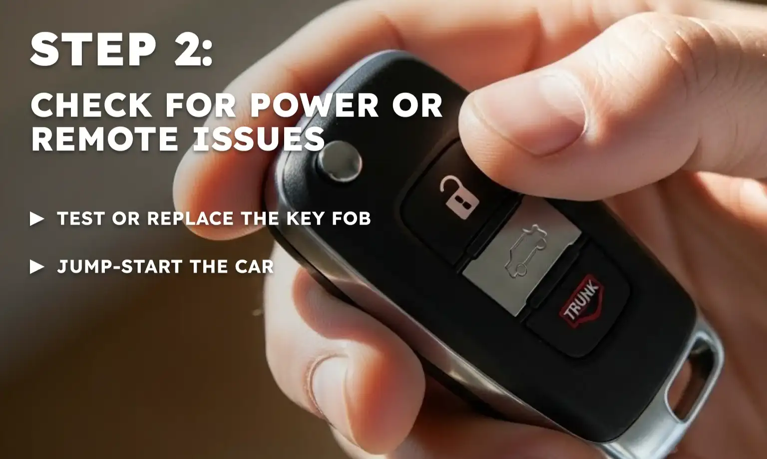Check for Power or Remote Issues
