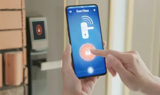 open smart lock via smartphone