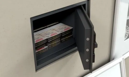 hidden safe in a wall