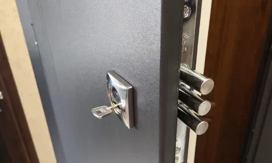 metal exterior door