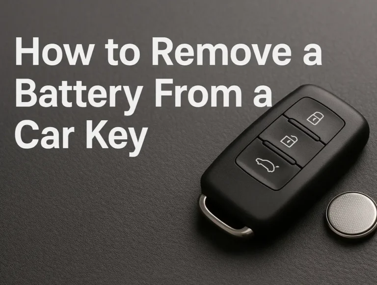 How to Remove a Battery From a Car Key: Simple Locksmith Guide