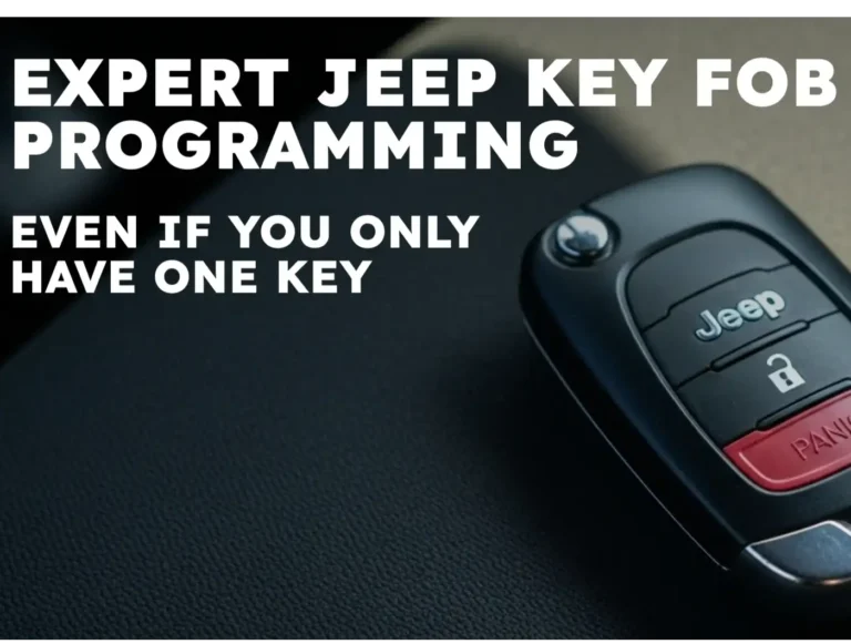 Expert Jeep Key Fob Programming — Even If You Only Have One Key