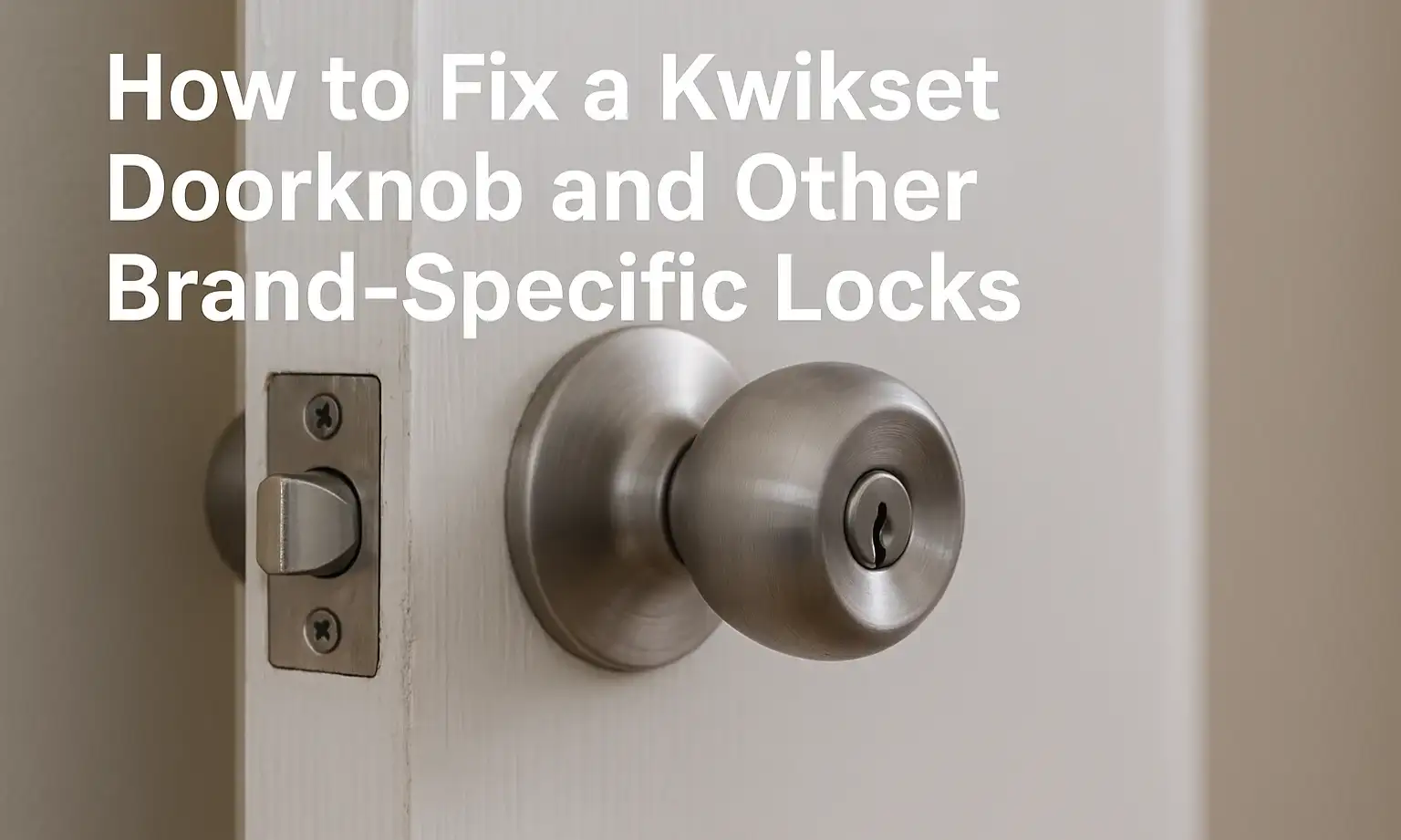 How to Fix a Kwikset Doorknob and Other Brand-Specific Locks