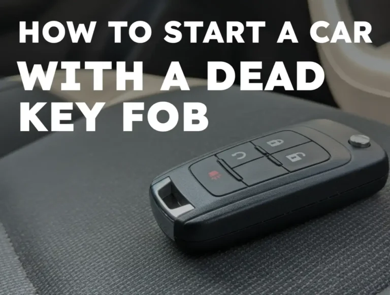 How to Start a Car With a Dead Key Fob: Quick Guide
