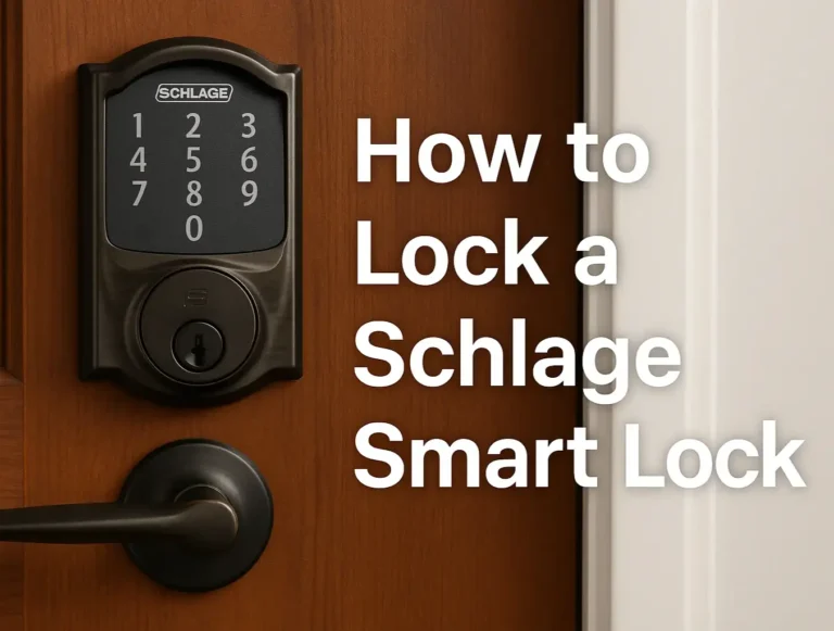 How to Lock a Schlage Smart Lock: All Methods Explained