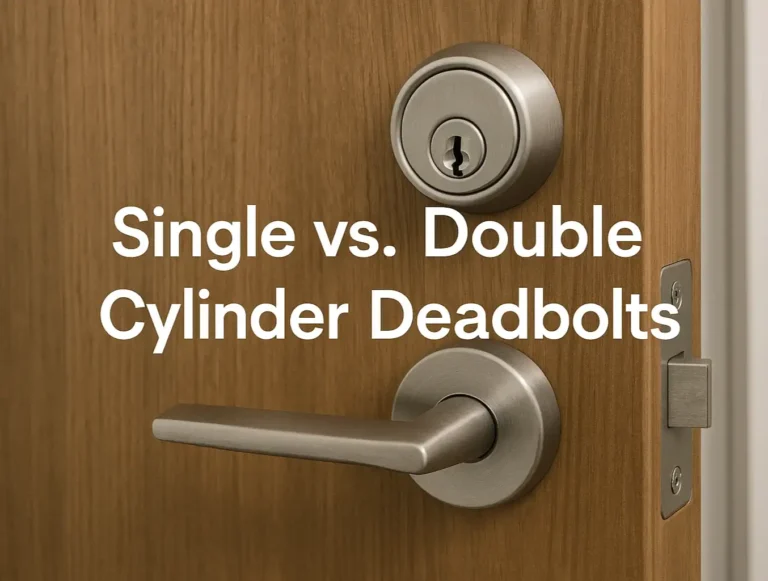 Single vs. Double Cylinder Deadbolts: Which Is Safer for Your Home