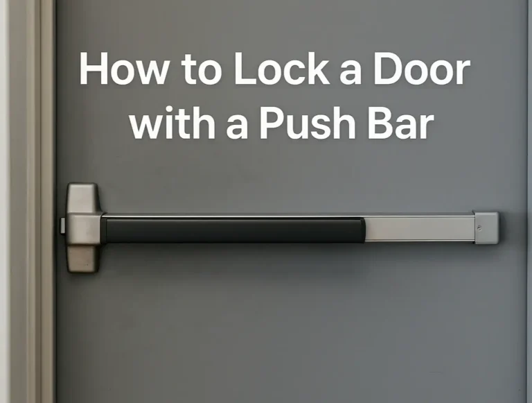 How to Lock a Door with a Push Bar: A Quick Guide