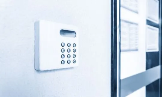 new keypad lock in office
