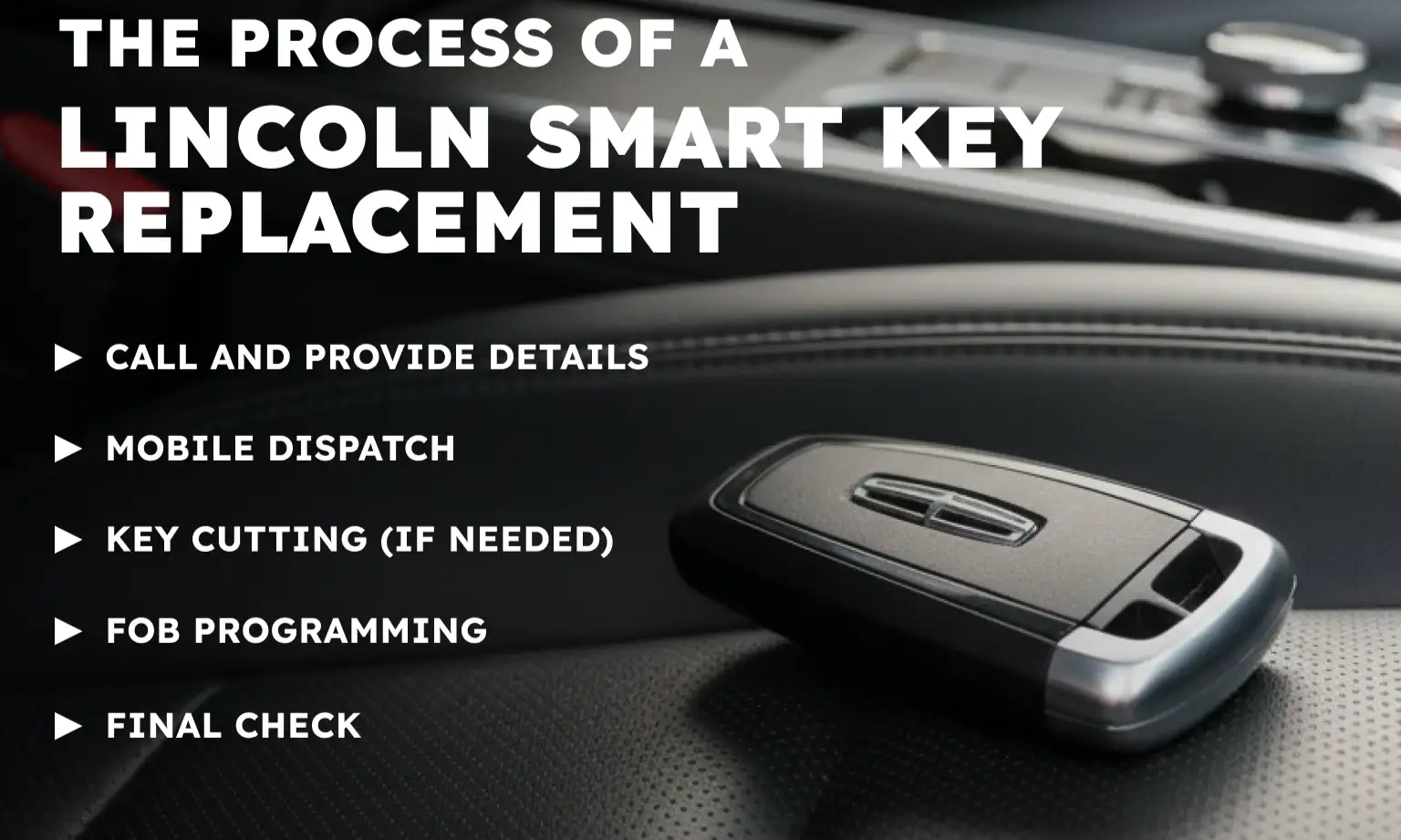 The Process of a Lincoln Smart Key Replacement