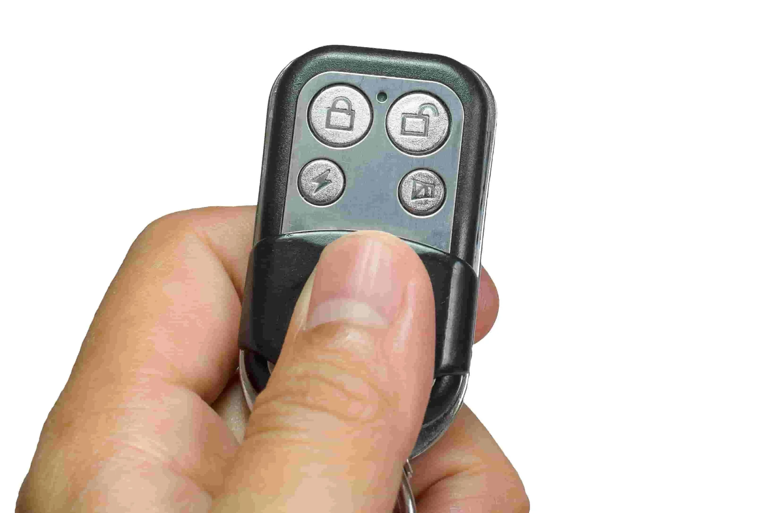 hand holding car key