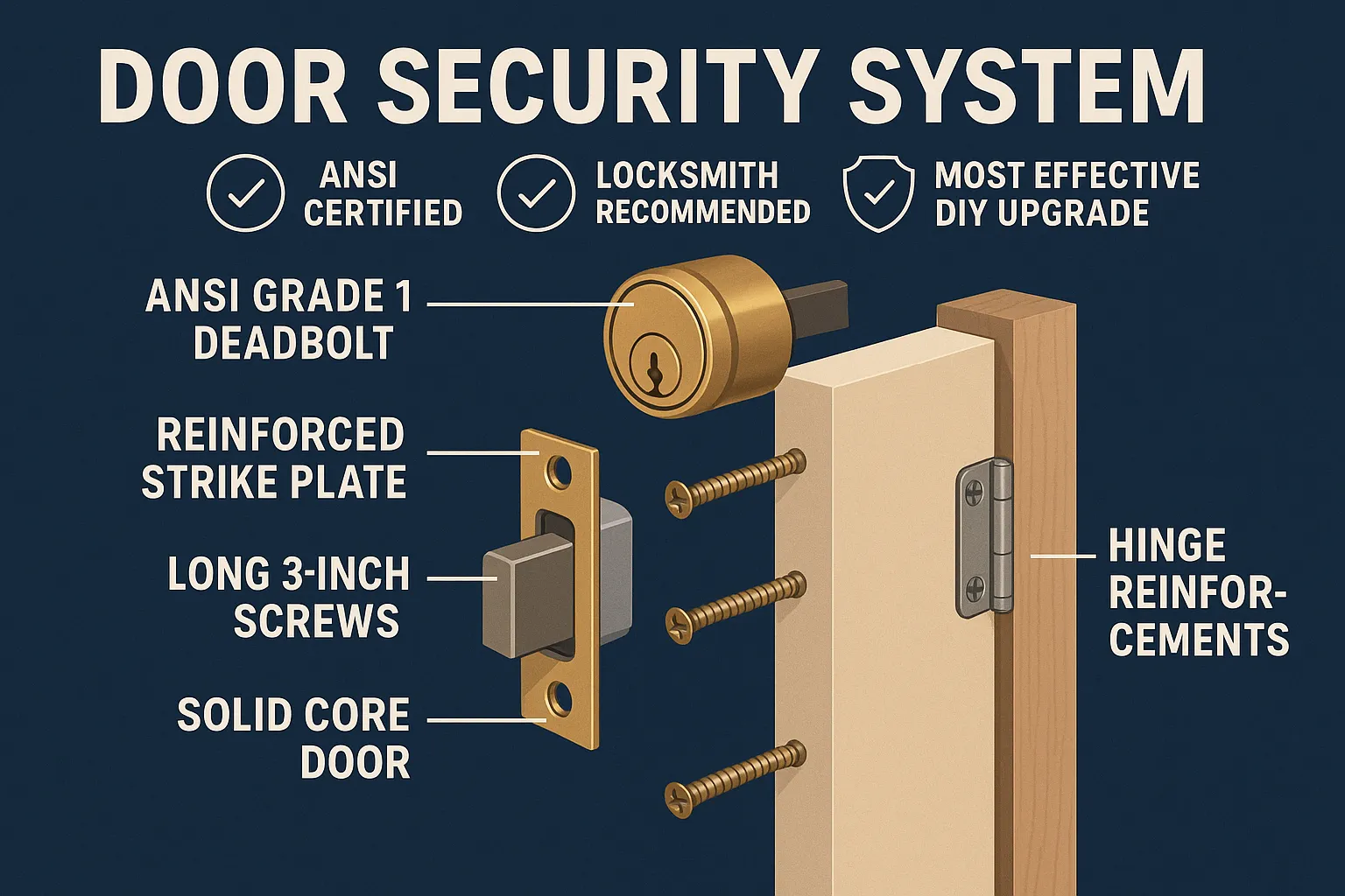 Door Security System Deadbolt