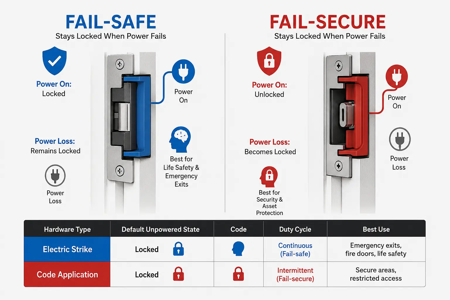 Fail Safe VS Fail Secure Comparison