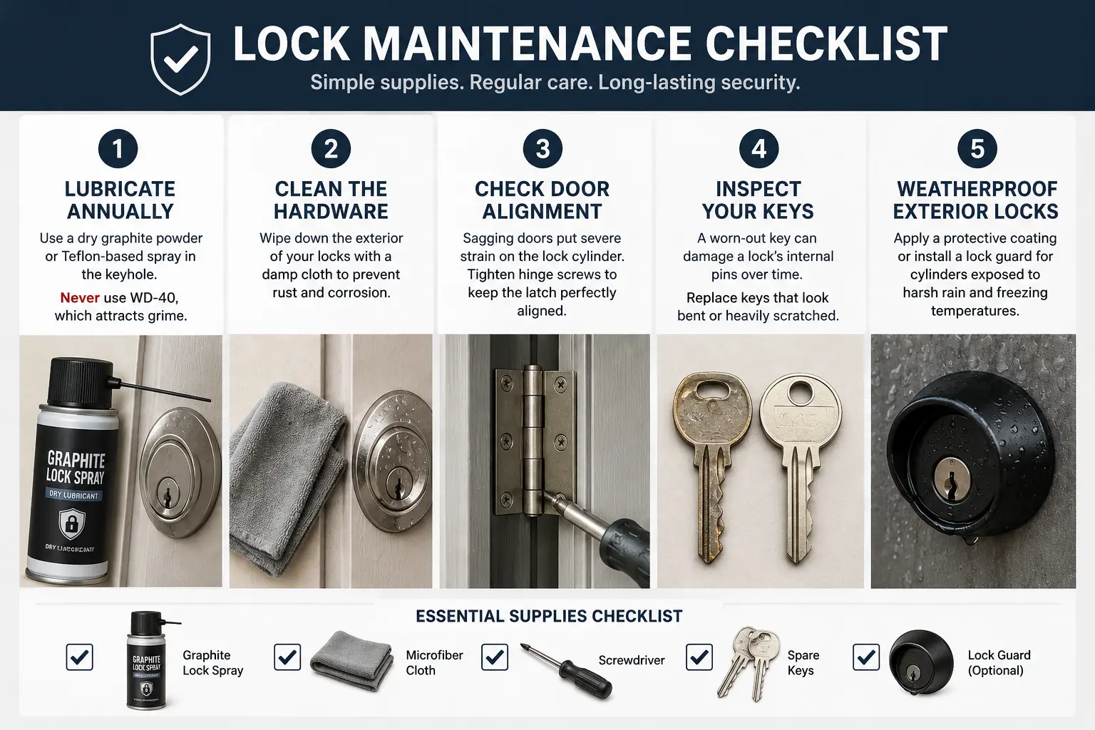 Essential Key Maintainance Checklist