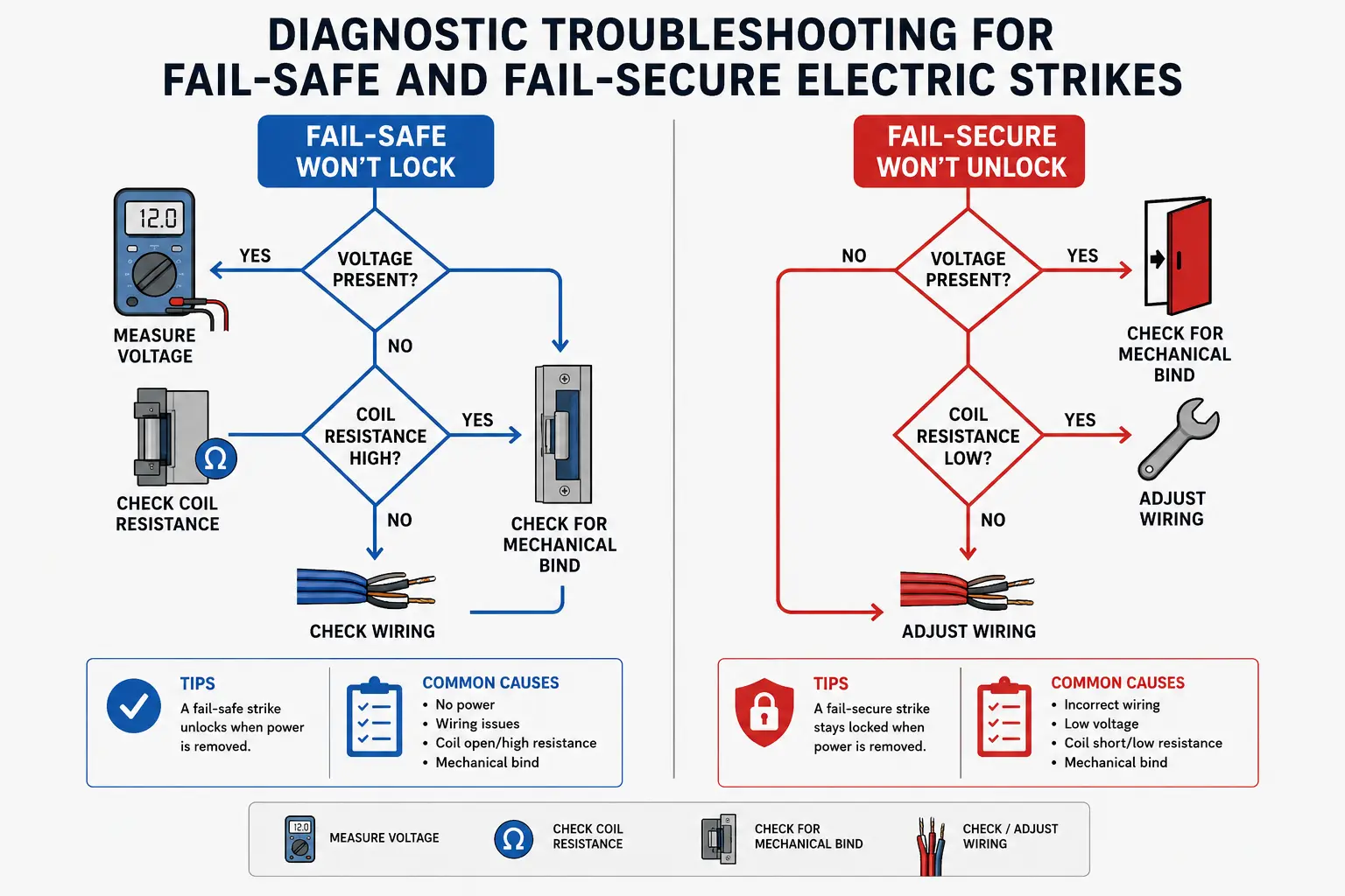 Diagnostic Troubleshooting For L-Safe And Fail Secure Electric