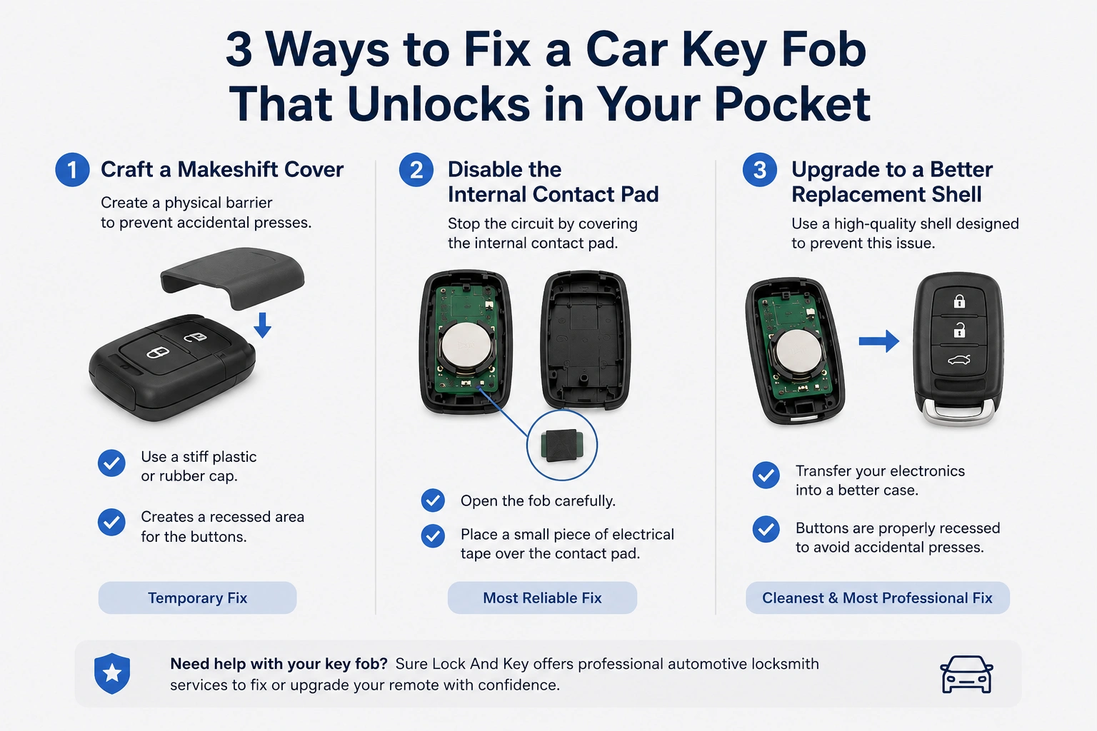 3 ways to fix car key fob