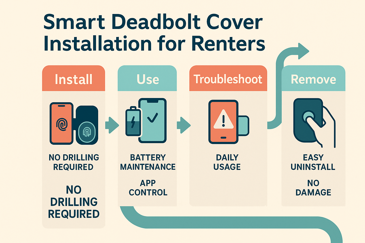 At a glance comparison of leading smart deadbolt covers tailored for renters highlights key differentiators including ease of installation and removal, landlord approval friendliness, and compatibility to help you choose confidently.
