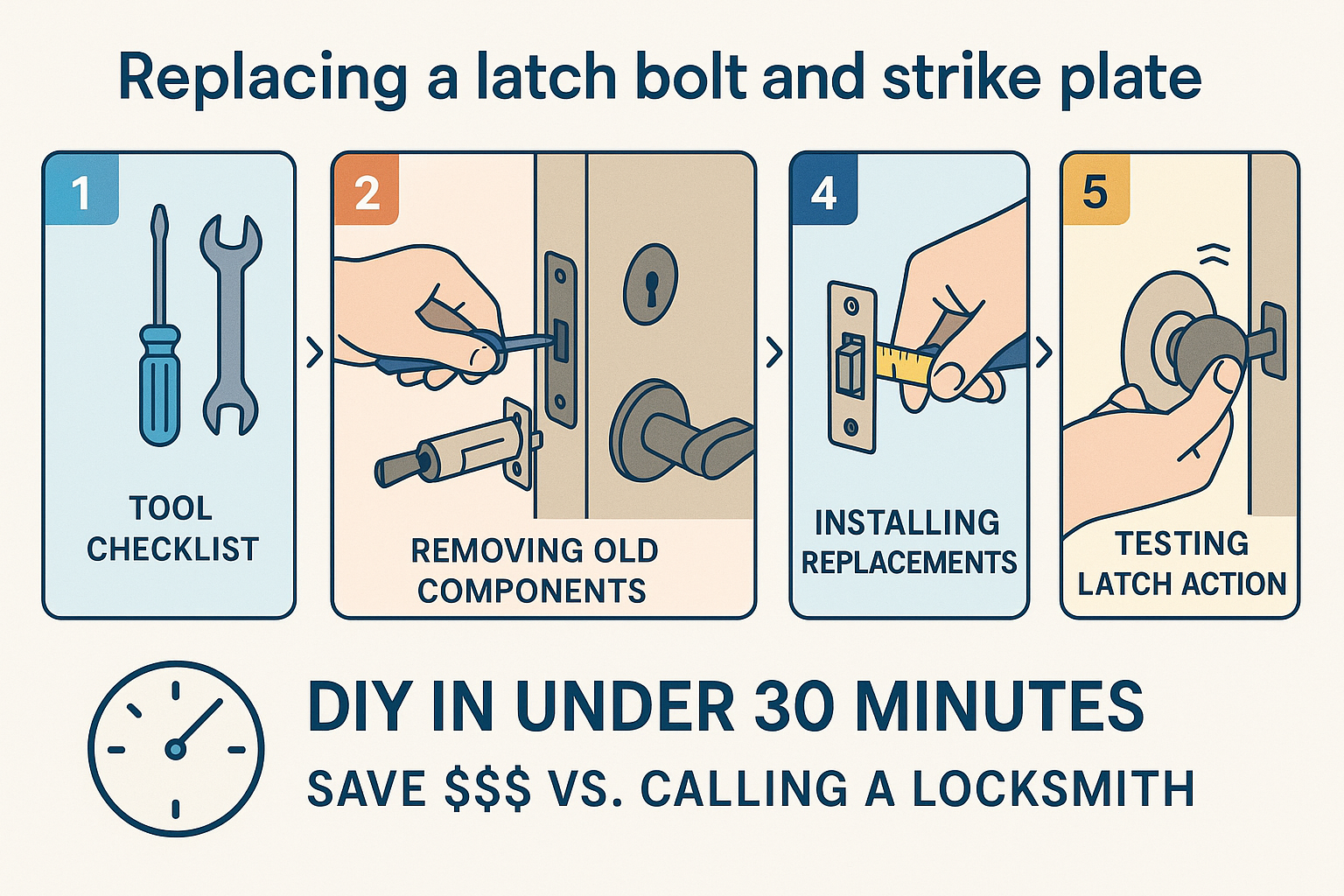 A professional locksmith from Sure Lock & Key is shown using specialized tools on a complex door lock, illustrating a scenario that is beyond a typical DIY fix.