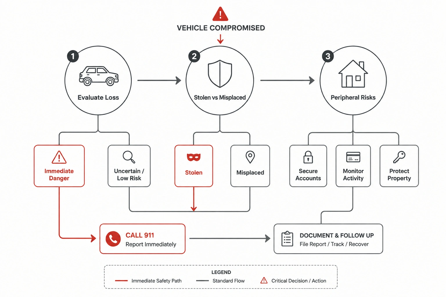 Vehicle Compromised Response Flowchart