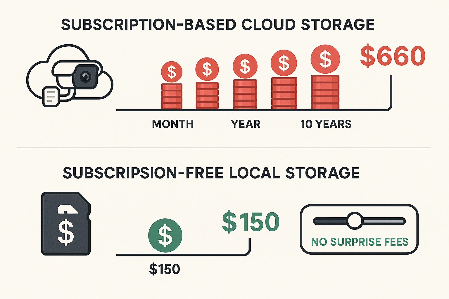 Local Storage vs. Cloud Storage (The Subscription Cost Breakdown)
