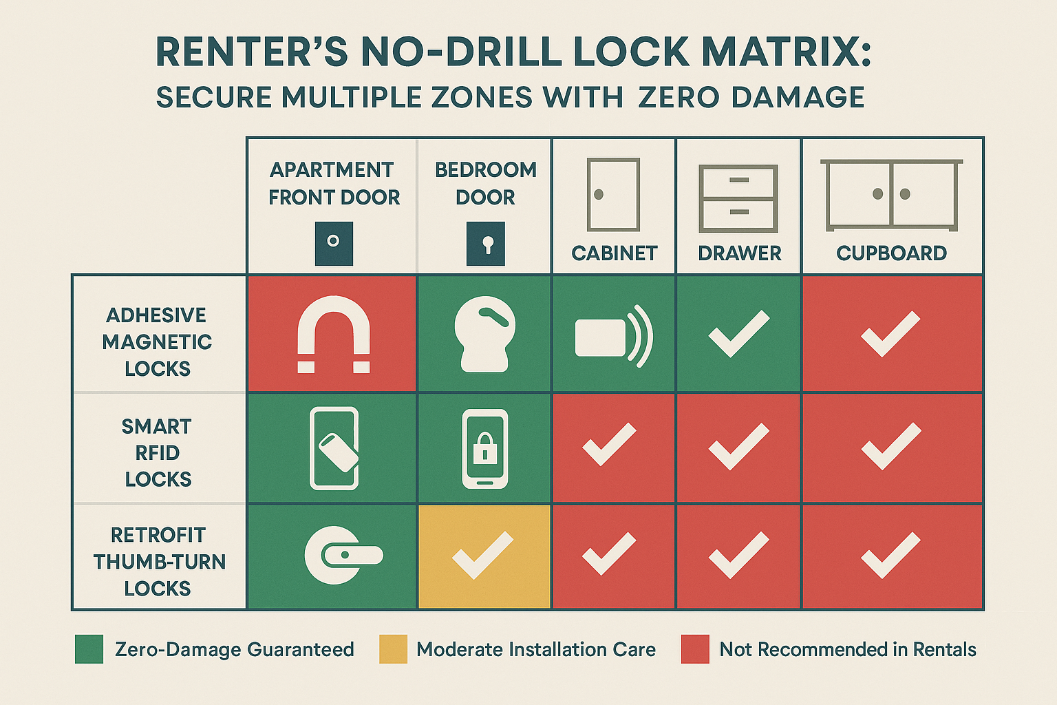 True Retrofit No-Drill Smart Lock Concept
