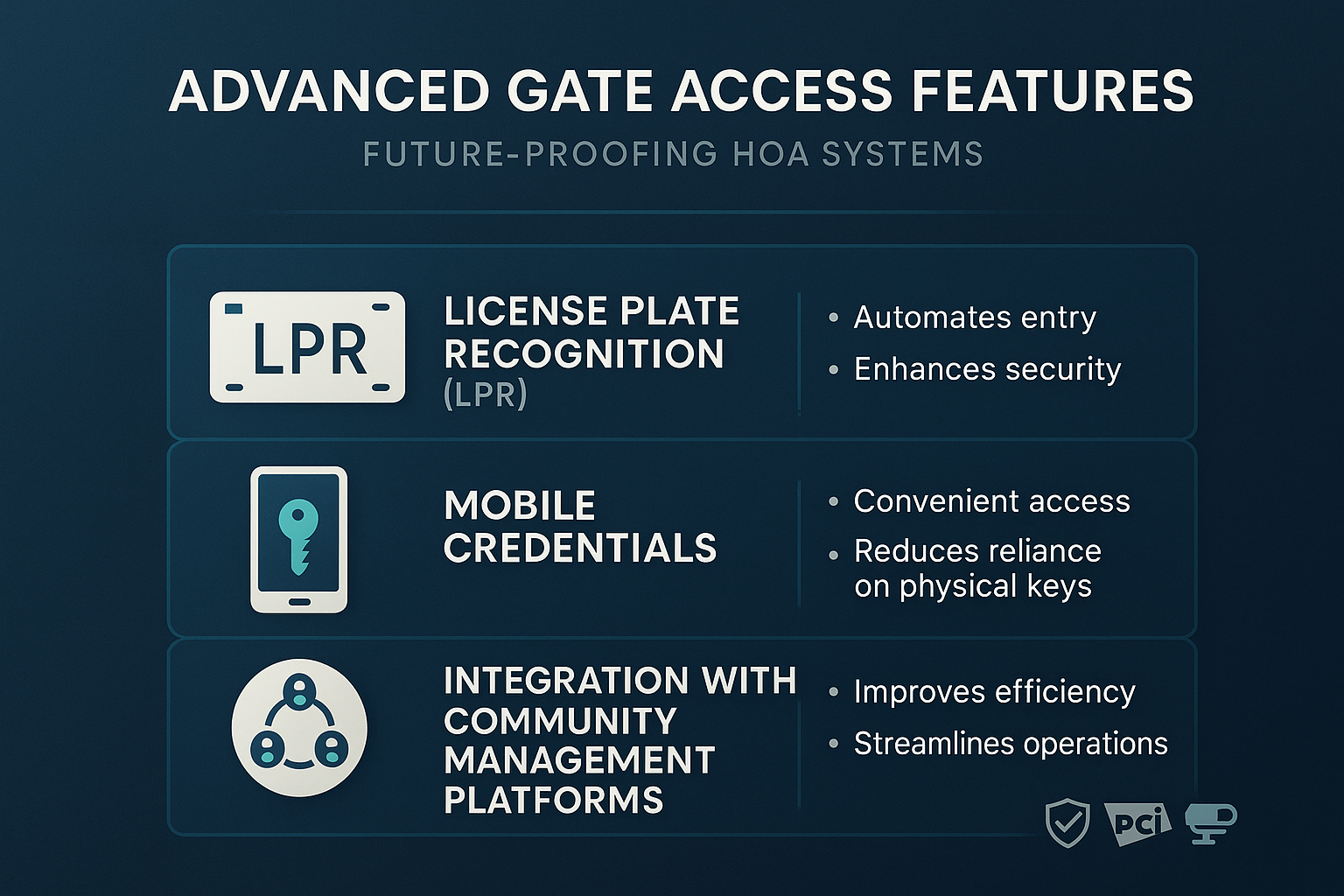 Advanced Gate Access Features