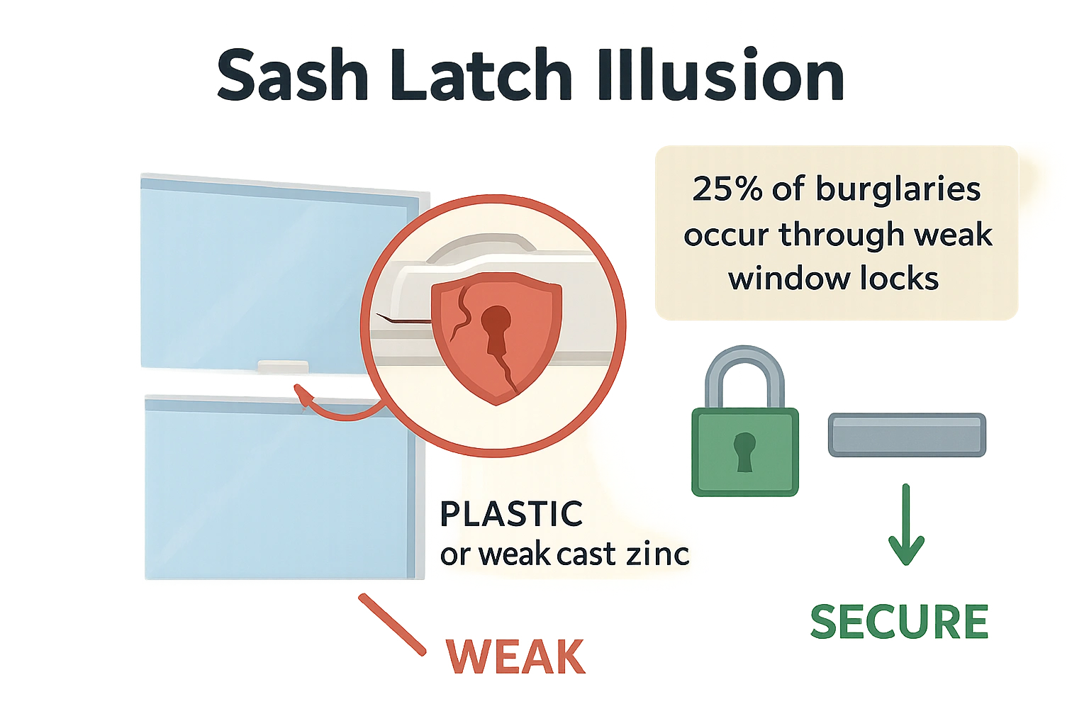Sash Latch illusion