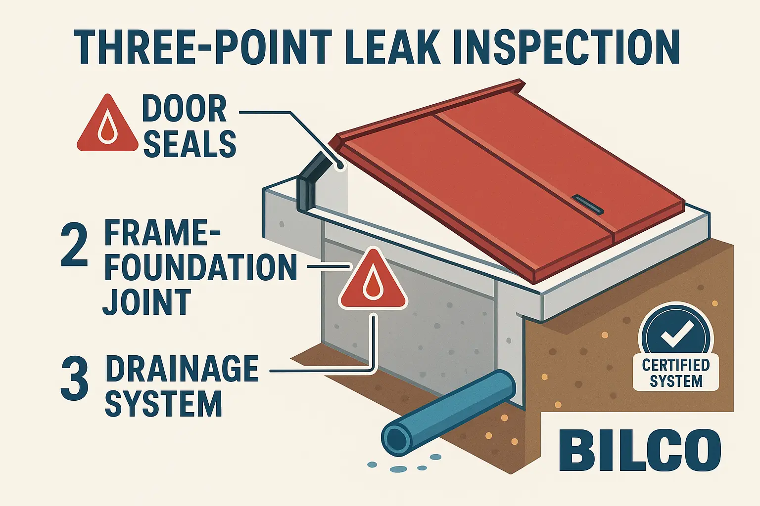 This comprehensive diagram visually breaks down the top sources of Bilco door leaks, empowering you to confidently diagnose and address waterproofing issues.
