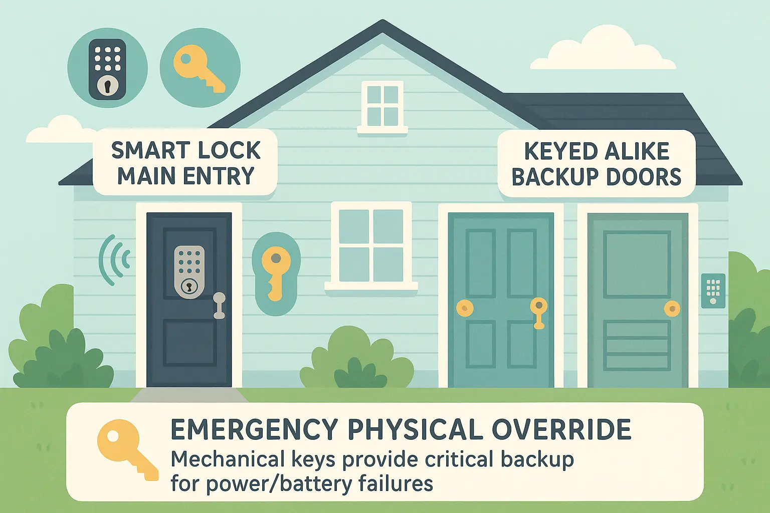 Keyed Alike Locks for One Key Home Access