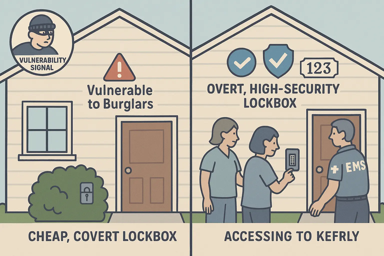 A clear installation guide for securely mounting lockboxes on masonry walls, emphasizing critical compliance rules that protect security and insurance coverage.