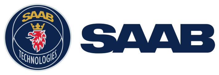 Saab technologies blue emblem